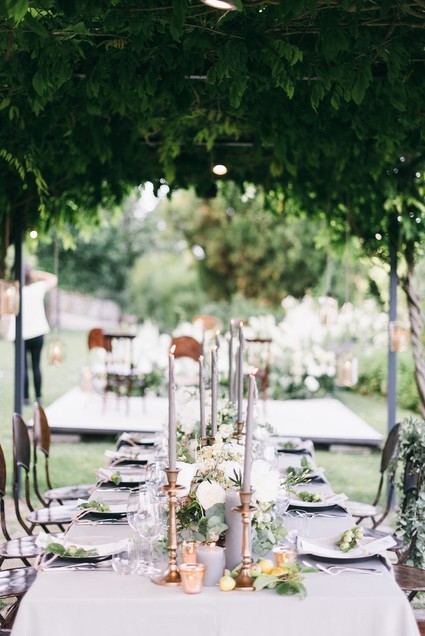 Grey tablescape