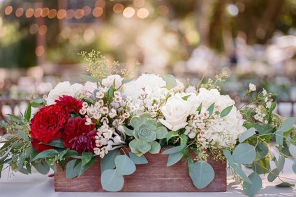 Rustic floral centerpiece