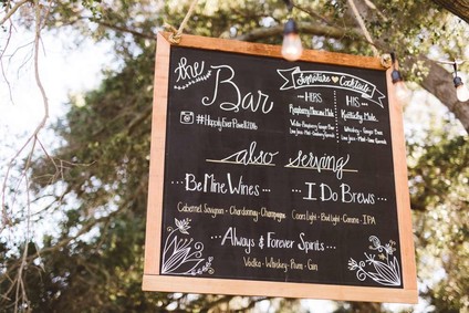 Chalkboard menu