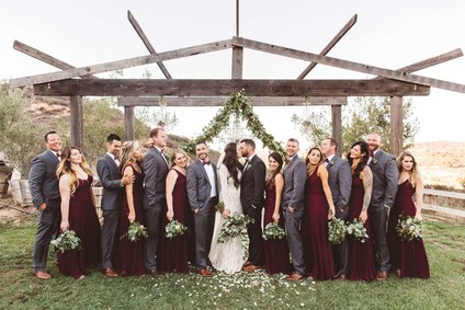 Wedding party portrait