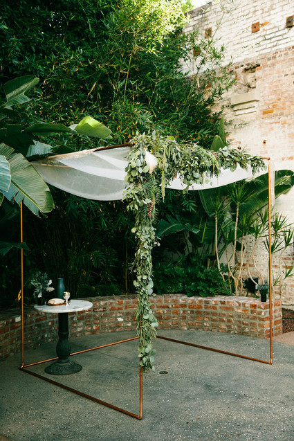 Copper chuppah