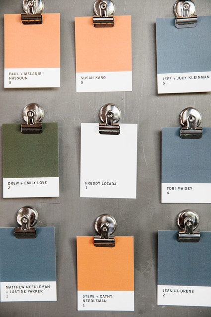 Modern seating chart