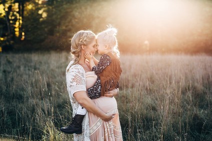 Rustic family maternity photos
