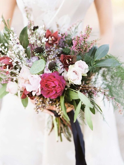 Winter bridal bouquet