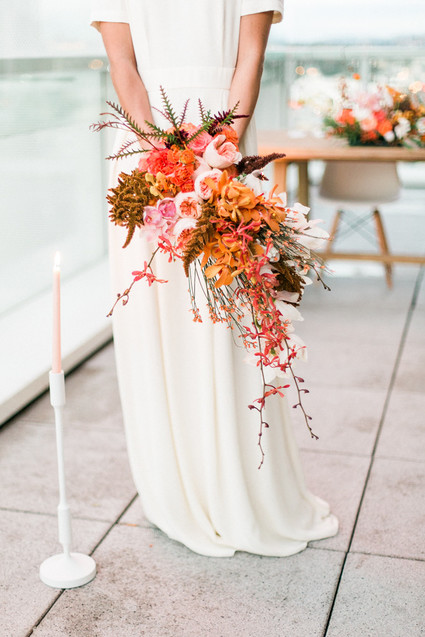 Tropical bridal bouquet