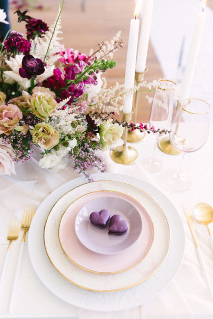 Valentine's Day place setting
