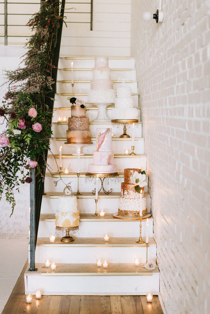 Valentine's Day themed wedding cakes