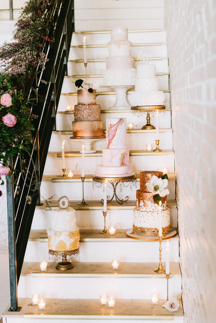 Valentine's Day themed wedding cakes