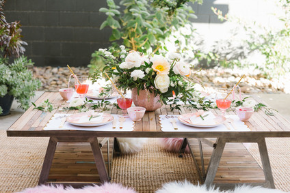 Floral valentine's day brunch for kids