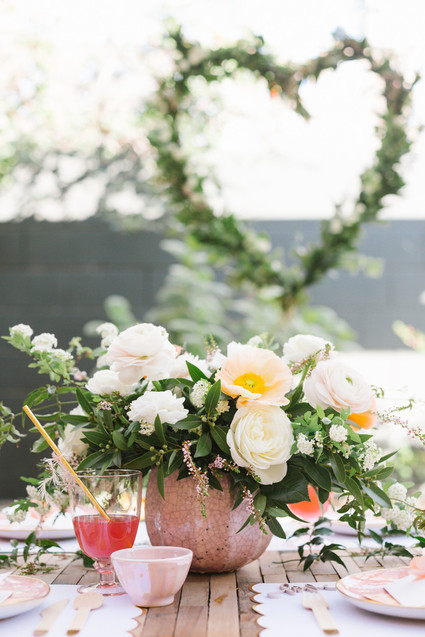 Floral valentine's day brunch for kids