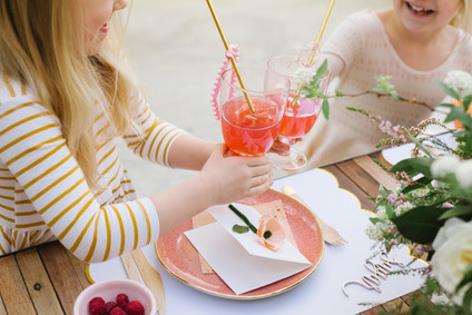 Floral valentine's day brunch for kids