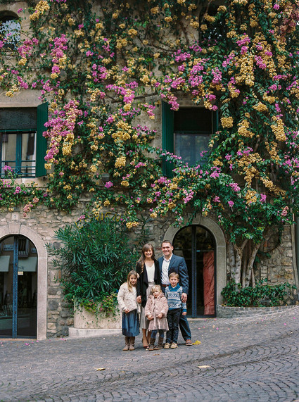Winter family photos in Italy