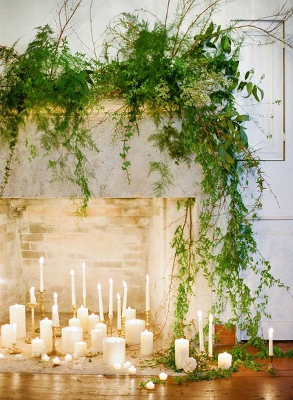 Romantic wedding altar