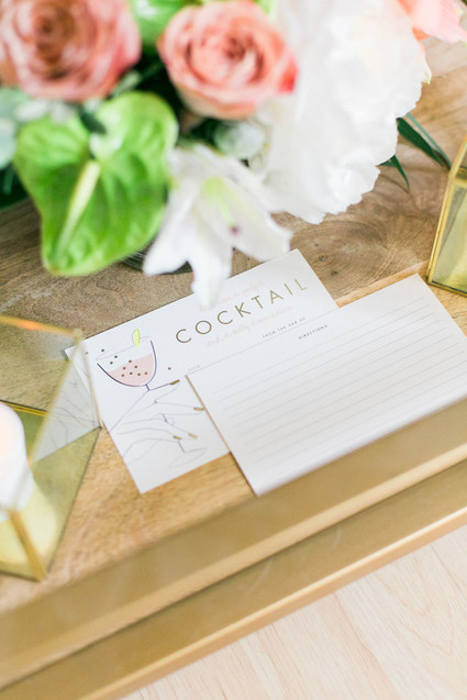 Cocktail menu