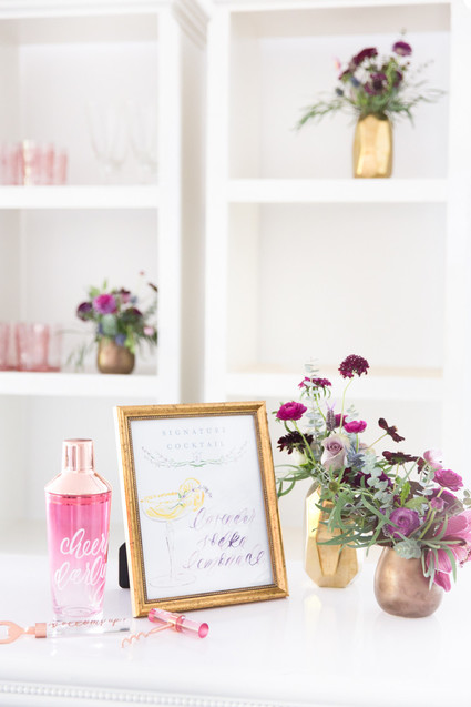 Modern wedding bar