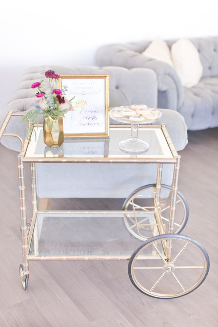 Gold bar cart