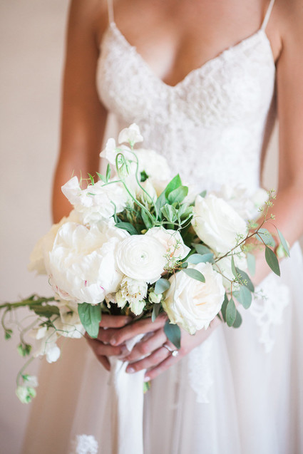 White bridal bouquet