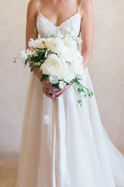White bridal bouquet