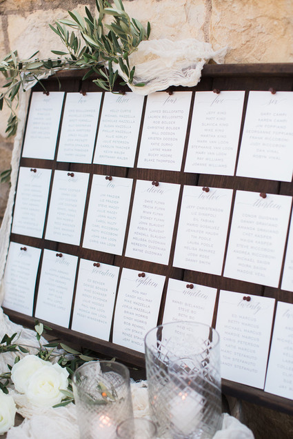 Wedding seating chart