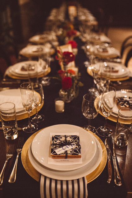 Moody wedding tablescape