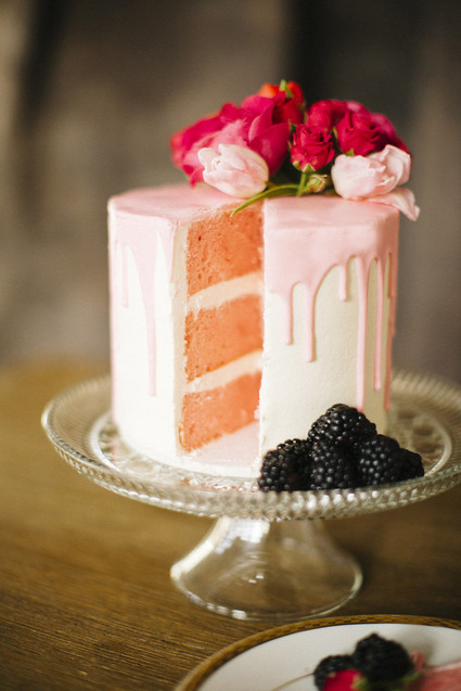 Pink Valentine's cake