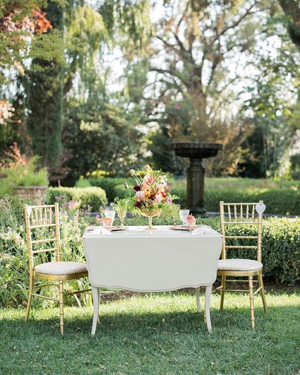 Garden wedding table Inspiration