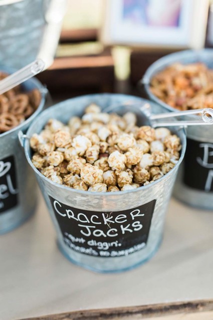 Rustic wedding food