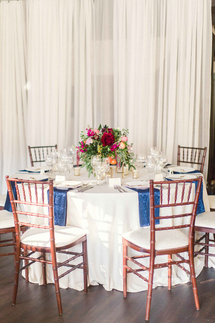 Classic elegant wedding reception