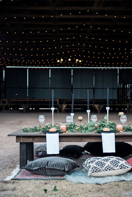 Farm wedding table