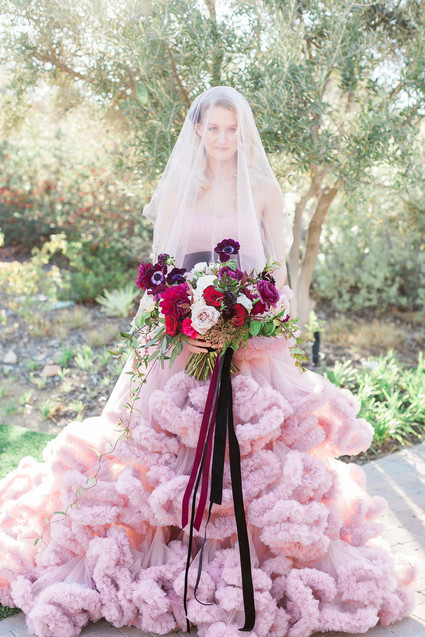 Romantic Valentine's inspired garden wedding inspiration Inspiration