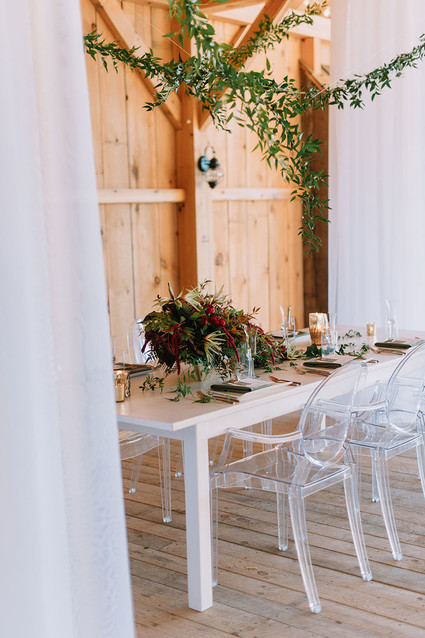 Winter tablescape