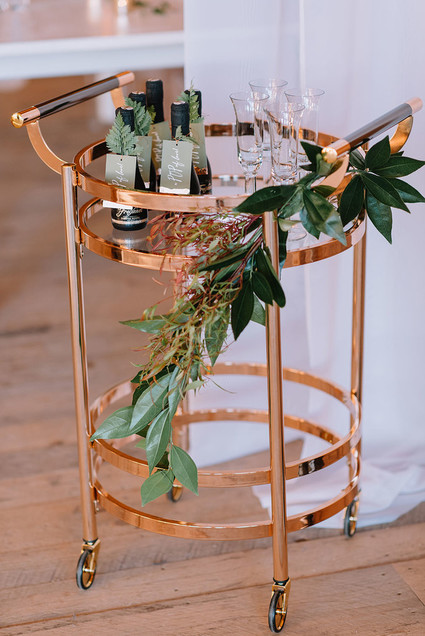 Gold bar cart