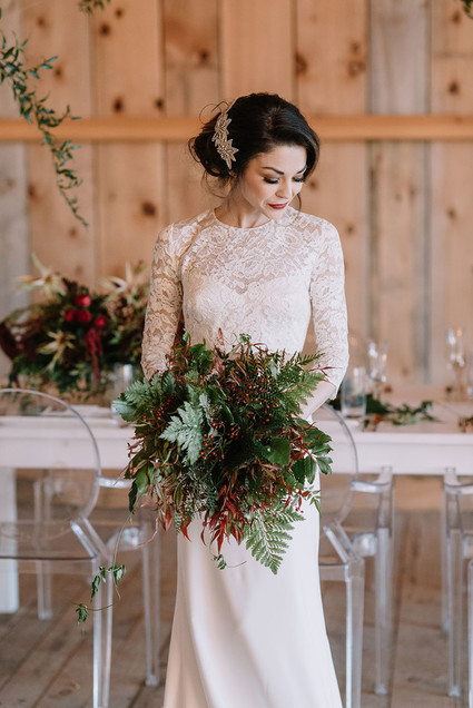 Fern bridal bouquet
