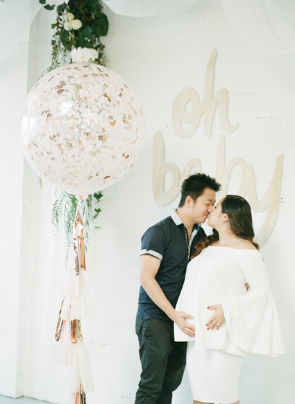 Modern gender reveal party Inspiration