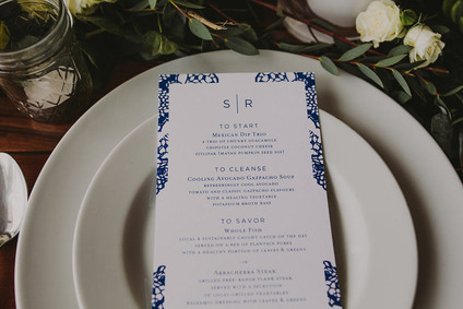 Modern menu
