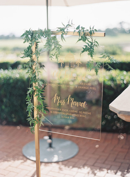 Elegant menu