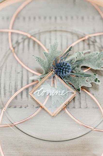 Gold place setting
