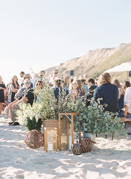 Beach wedding decor