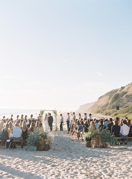 Rustic beach wedding