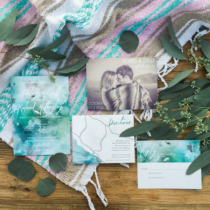 Beach wedding invitations
