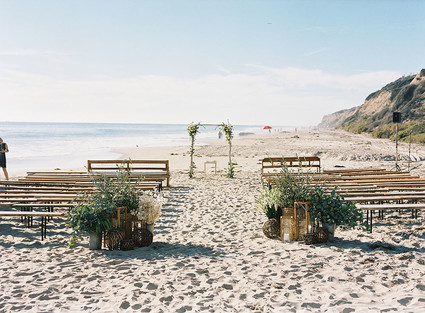 Rustic beach wedding