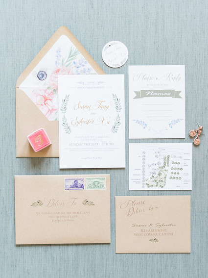 Spring wedding invitations