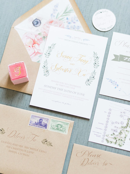 Spring wedding invitations