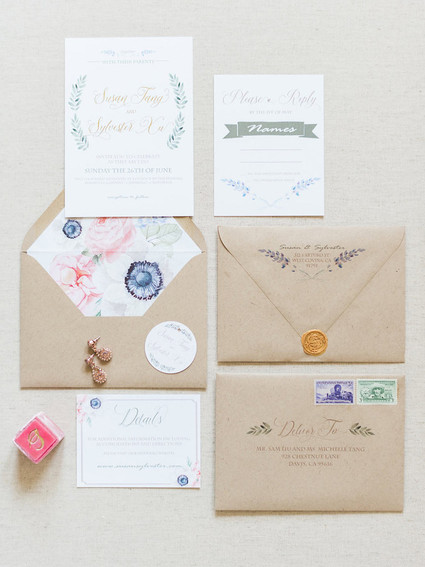 Spring wedding invitations