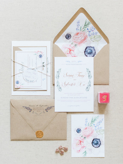Spring wedding invitations