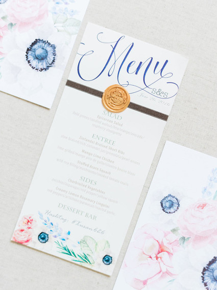 Spring wedding stationery