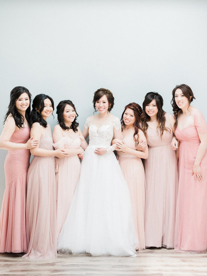 Spring bridal party