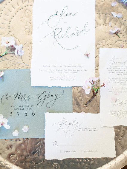 Elegant wedding invitations