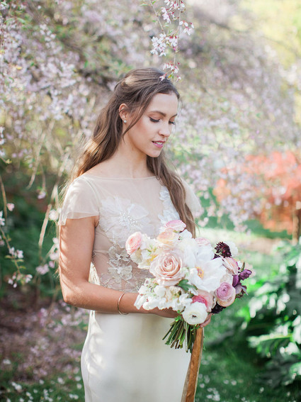 Garden bridal fashion