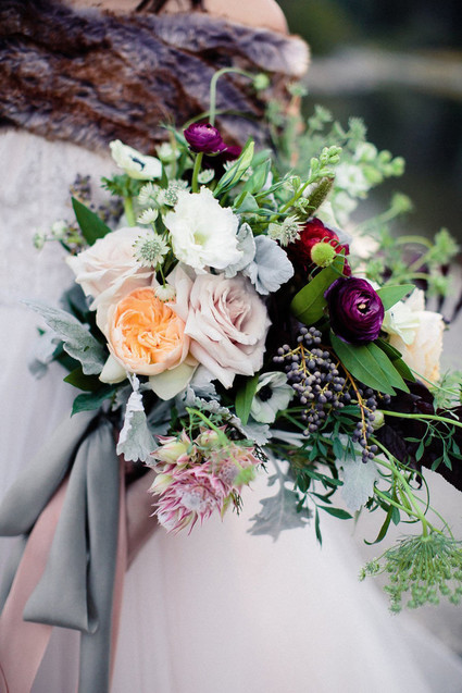 Soft bridal bouquet